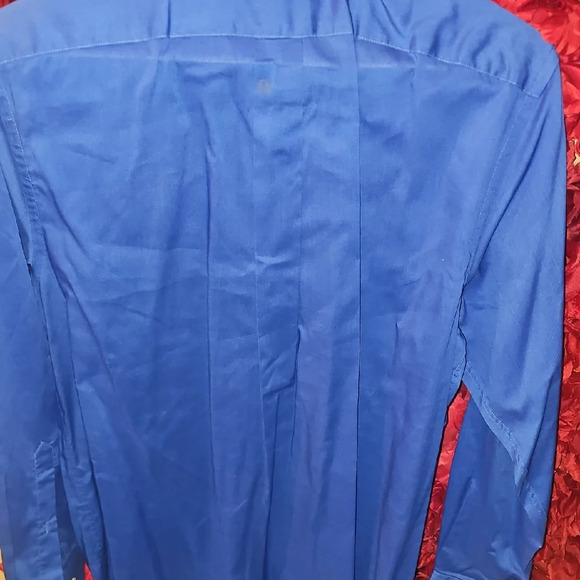 Croft & Barrow Men's Royal Blue Dress Shirt Size Medium LIKE NEW - Picture 5 of 5